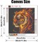 5D Diamond Painting Kits for Adults and Beginner Diamond Art Paint by Numbers for Home Wall Decoration and Gifts(12X12 inch) (tiger-01)